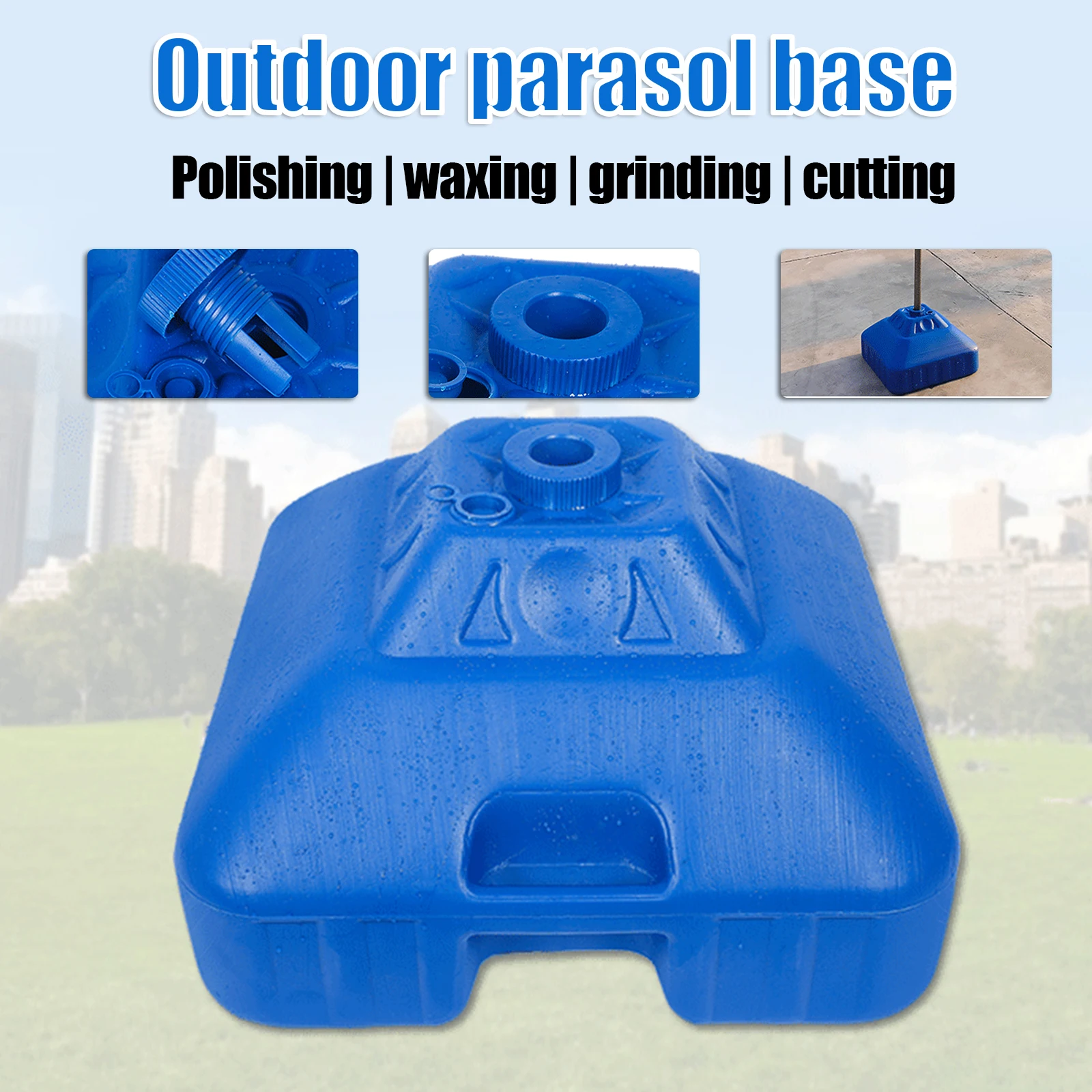 

Outdoor Parasol Base Portable Thickened Bucket Umbrella Base Stand for Patio Beach Garden