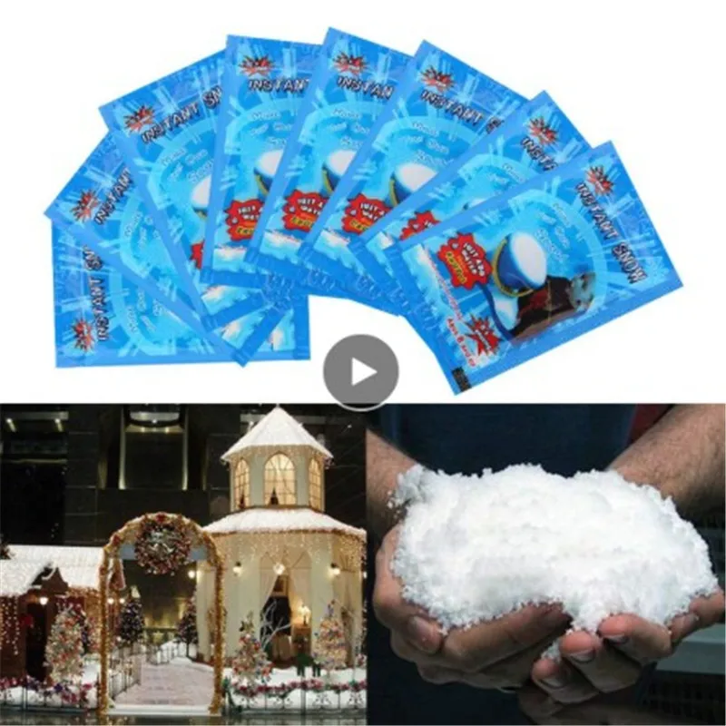 Расширение 100 раз Снежный порошок магический реквизит снежинки праздничный
