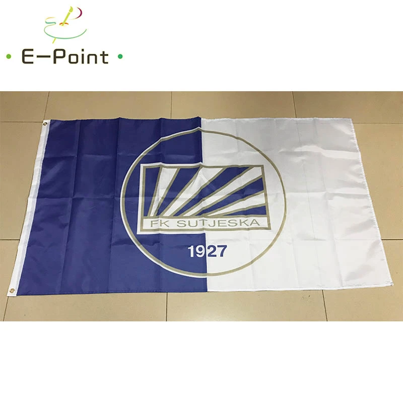 

Флаг Черногории FK Sutjeska Niksic Размер 3 фута * 5 футов (90*150 см) Рождественские украшения для дома флаг баннер подарки