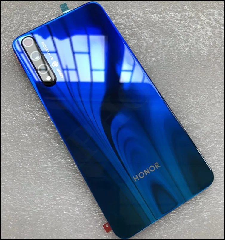 Новое оригинальное закаленное стекло задняя крышка для huawei Honor 20S Запасные части задняя крышка батарейного отсека Корпус+ рамка для камеры