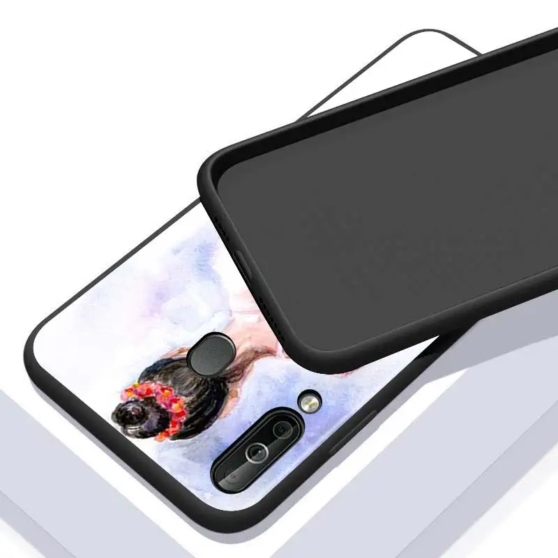 

Ballet Dancer Art Girl for Huawei P10 P20 Pro P30 P40 Y5 Y6 Y7 Y9 2019 Nova 7i 5T 5i 5 4e 4 3i 3e 3 Bright Black Phone Case