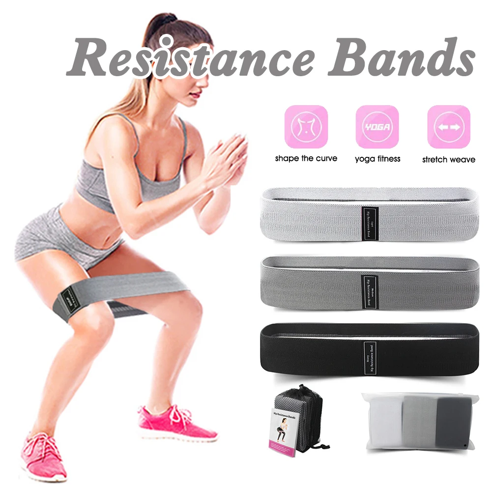 

Resistance Bands for Men Women 3 Levels Exercise Bands Booty Hip Bands for Home Fitness