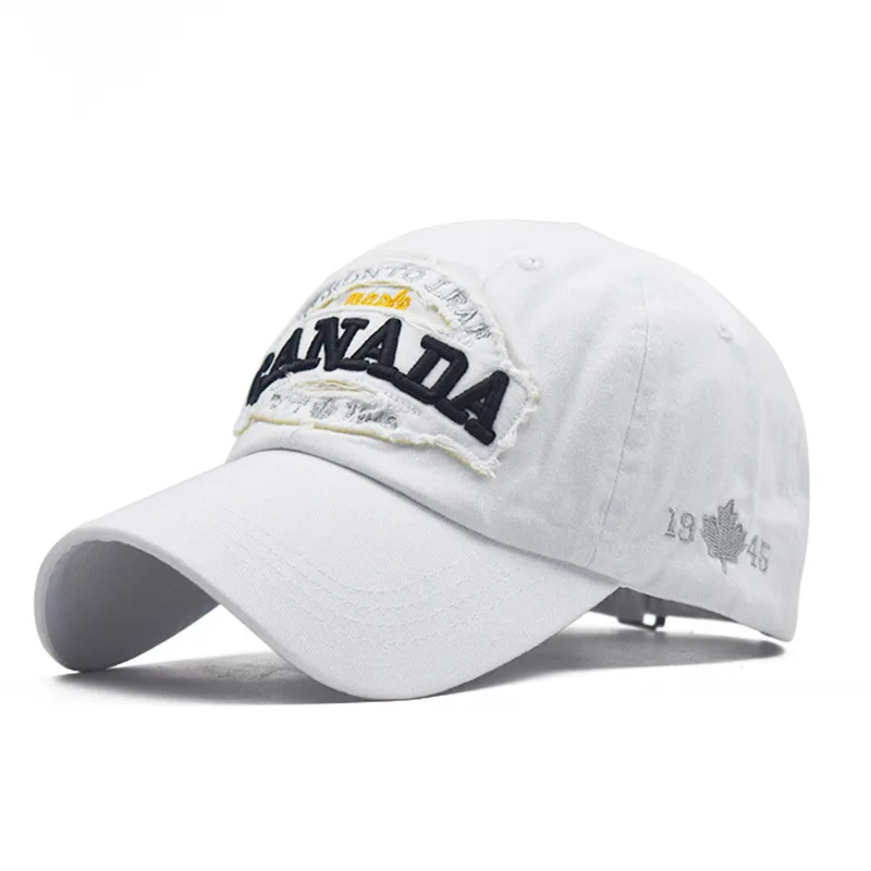 Бейсболка с вышивкой в виде букв Канады мужская и женская кепка хлопковая