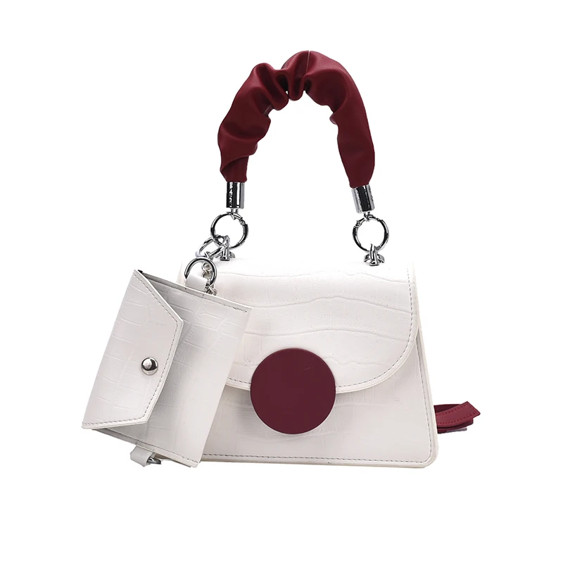 

Crocodile pattern Square Tote bag 2020 New High-quality PU Leather Women's Designer Handbag Chain Shoulder Messenger Bag Purses