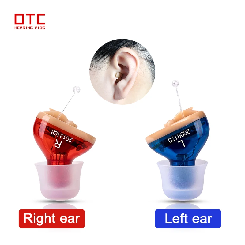 Беспроводные слуховые аппараты OTC Mini CIC невидимый звуковой аппарат усилитель