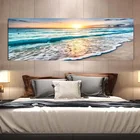 Картины на холсте с изображением пейзажа натуральные пляжные закаты, морские постеры и принты, Настенная картина для гостиной, украшение для дома без рамки