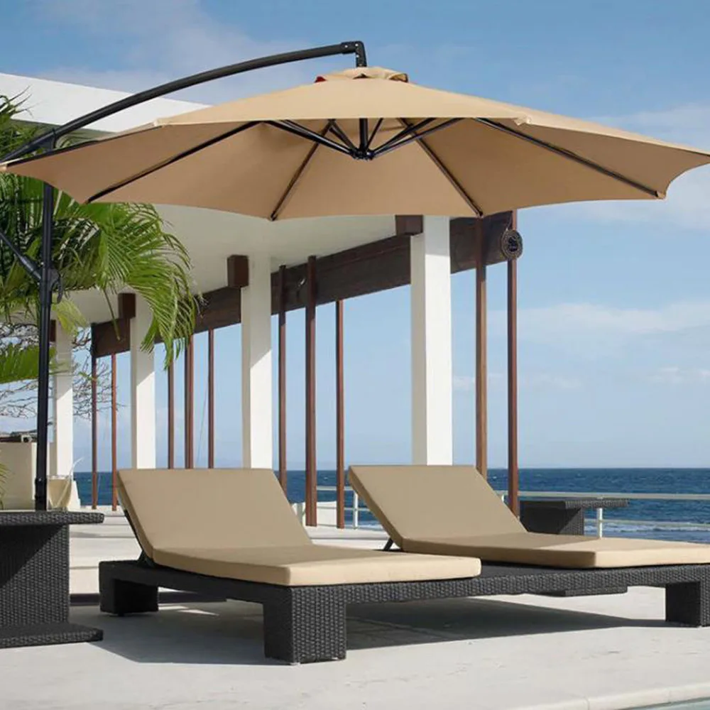 

Garden Sunshade Umbrella Cover Outdoor Canopy Awnings Shades Oxford Cloth Waterproof Durable Dustproof 2M Black Patio Umbrellas