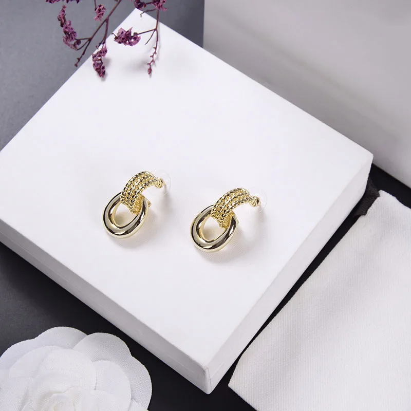 

Femininity Fashion Round Earrings S925 Sterling Silver Original Brand High Quality Jewelry Logo Exquisite Holiday Gift