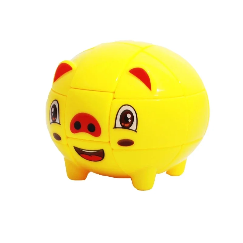 

Новинка ZCUBE 3x3x3 желтая свинка магический куб пазл Куб ВОЛШЕБНЫЙ профессиональные Развивающие игрушки для детей