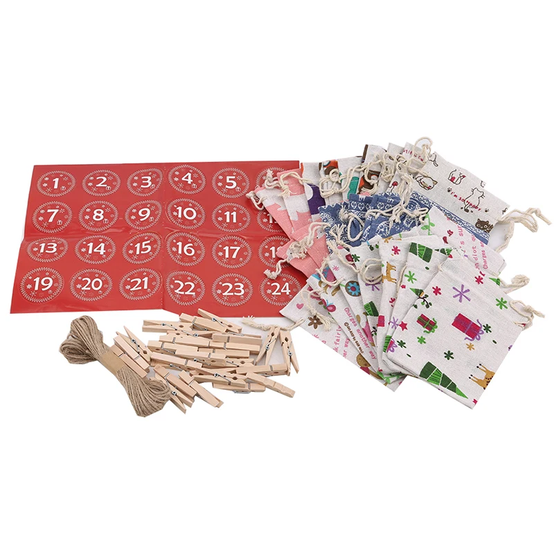 Для рождественской вечеринки милые печенье мешок подарка для конфет закуски