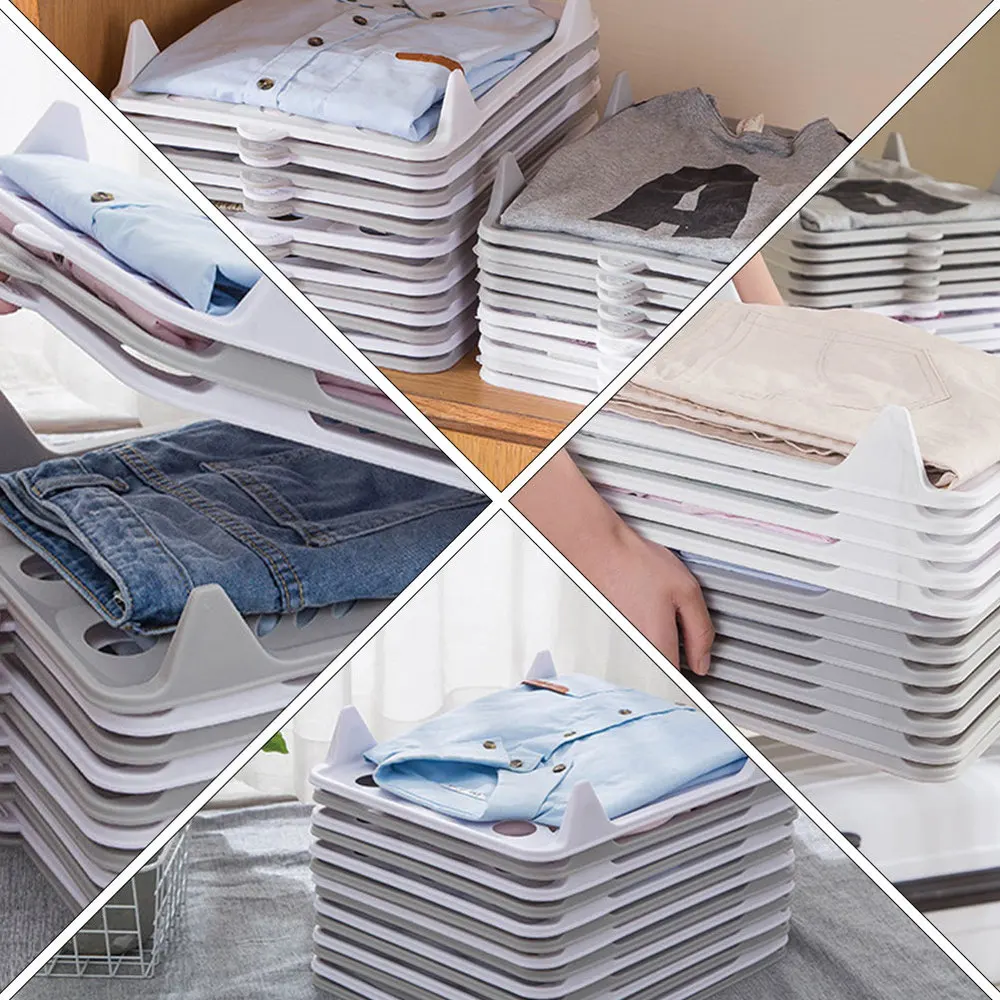 

5pcs Creative Folding Board Multifunctionl Folding Storage Clothing Organizer