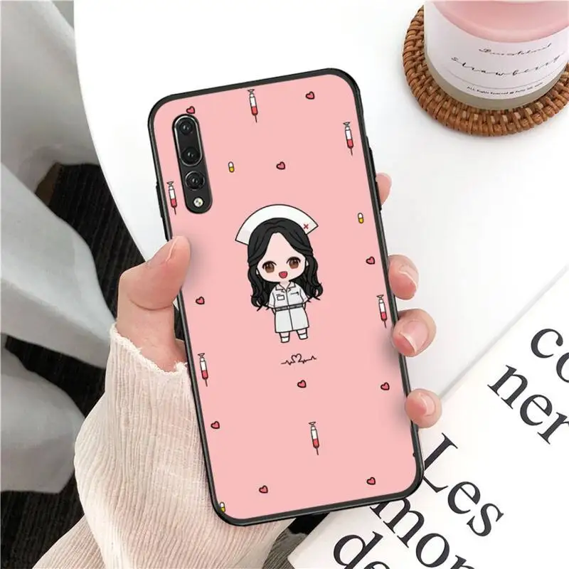 

Spain Cartoon Medicine Doctor Nurse Phone Case for Huawei P30 40 20 10 8 9 lite pro plus Psmart2019