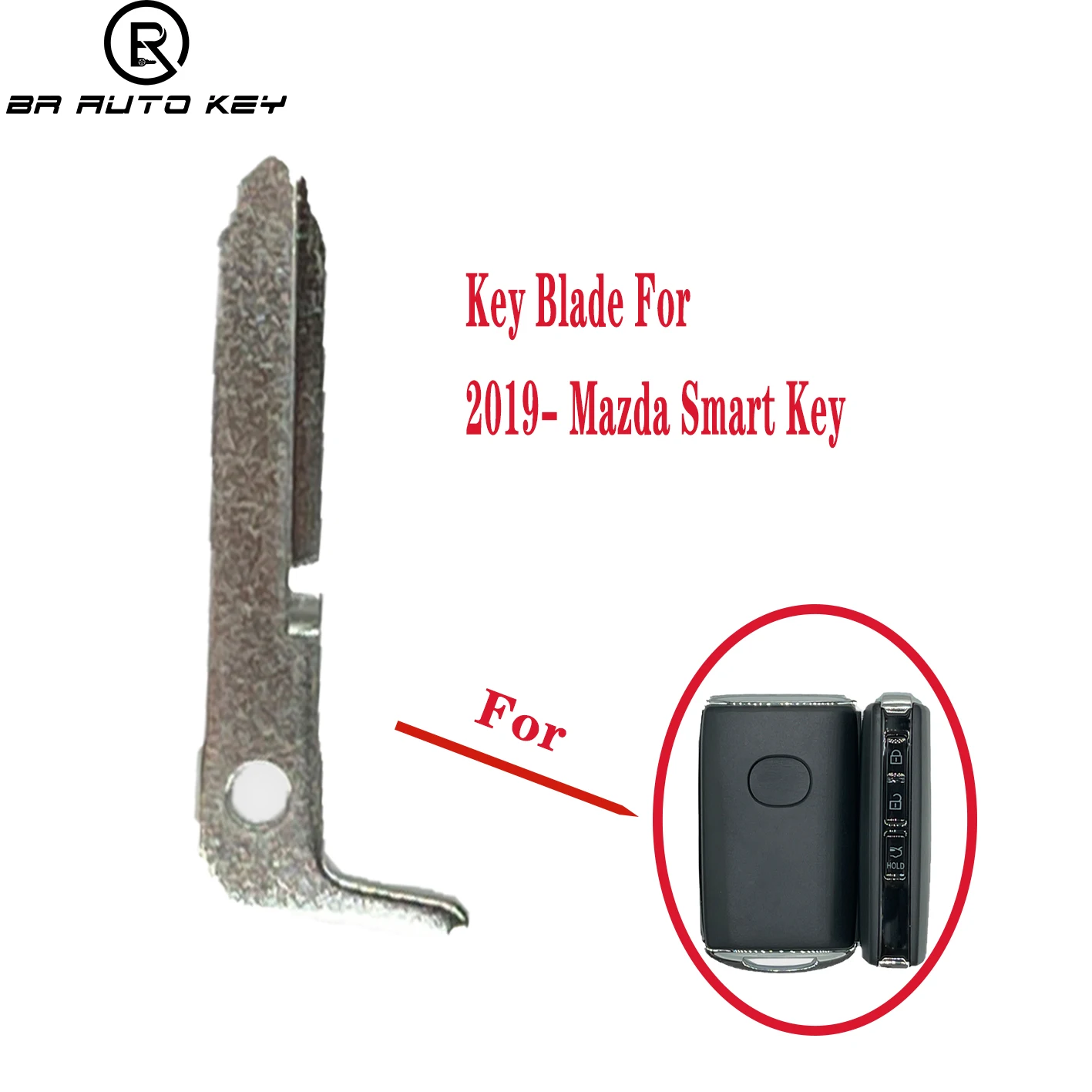 2019-2022 Mazda M6 MX5 CX5 CX7 CX9 RX8 Cx30 akıllı anahtar itmeli anahtar için acil yedek itmeli anahtar