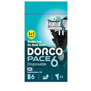 Dorco Станок для бритья мужской Pace 6 Disposable одноразовый SXA100 4 шт|Бритва| |