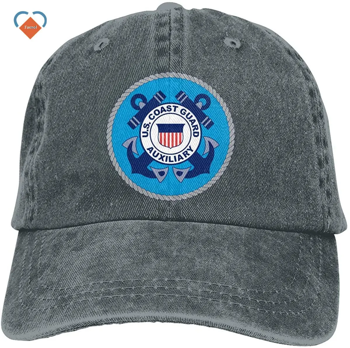 

Baseball Cap Denim For Men Women United States Coast Guard Auxiliary Unisex Trucker Hats Dad Baseball Hats Driver Cap Black