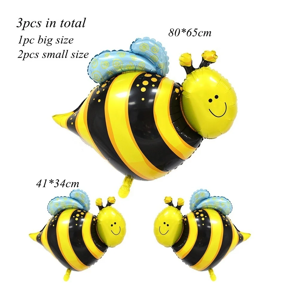 1 Набор шаров серии Honeybee пчела торт Топпер ребенок душ мама-пчела прекрасный бумажный Баннер Дети подарок Вечеринка по случаю Дня Рождения украшения