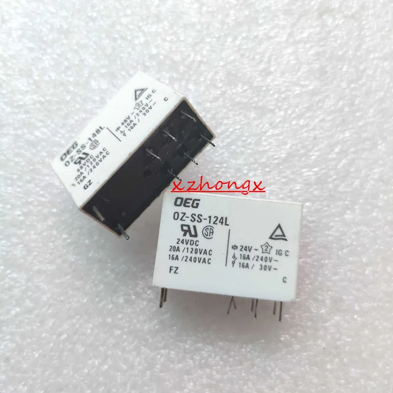 

Oz-SS-124L1 124L Oz-SS-148L Oz-SH-112L1 Relay 12/24/48V 8 Pin