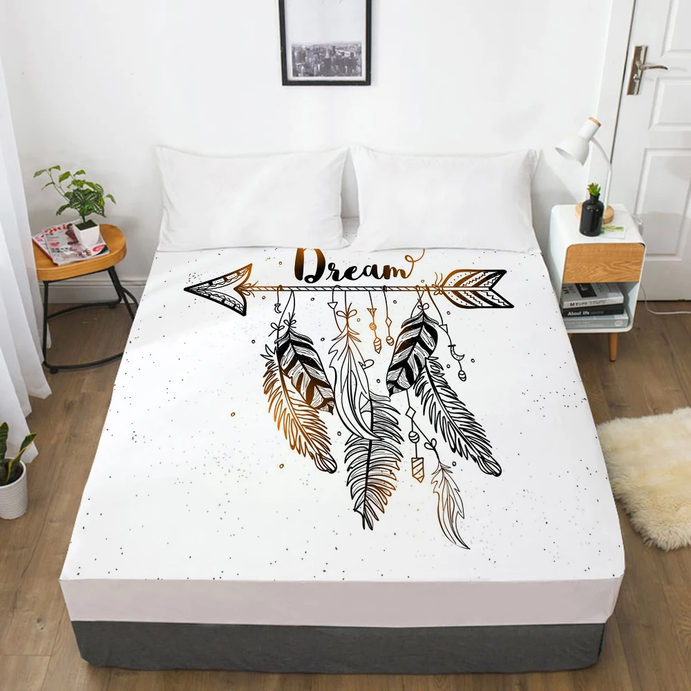 1 шт. простыни наматрасник с Эластичная лента 3D постельное белье 180x200 200x220