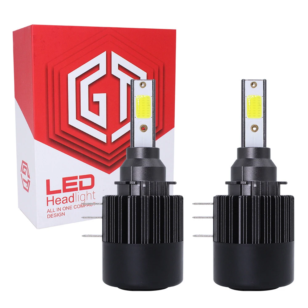 

H15 led car headlight intelligent decoding car led headlight car light 12-24V 72W 6000K DRL/high Beam IP68 10000Lm