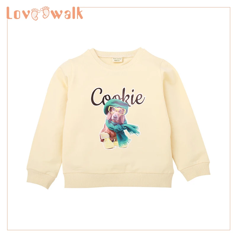 Детский свитшот одежда для маленьких девочек зимние свитшоты с мультяшным