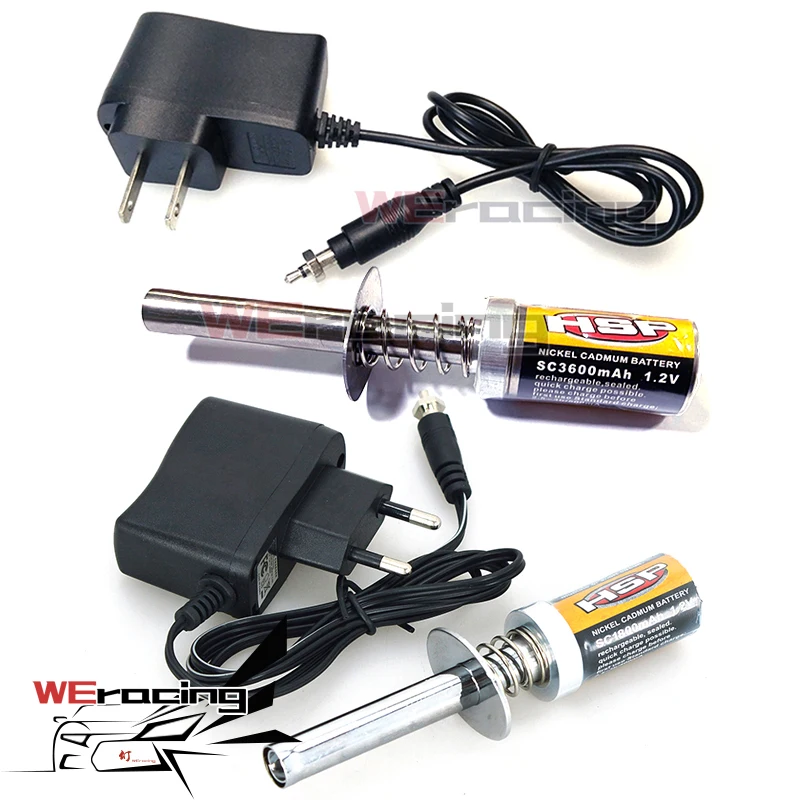 HSP Gas RC Nitro двигатель двигателя свечение 1 2 в 1/8 мА 1/10 перезаряжаемая свеча
