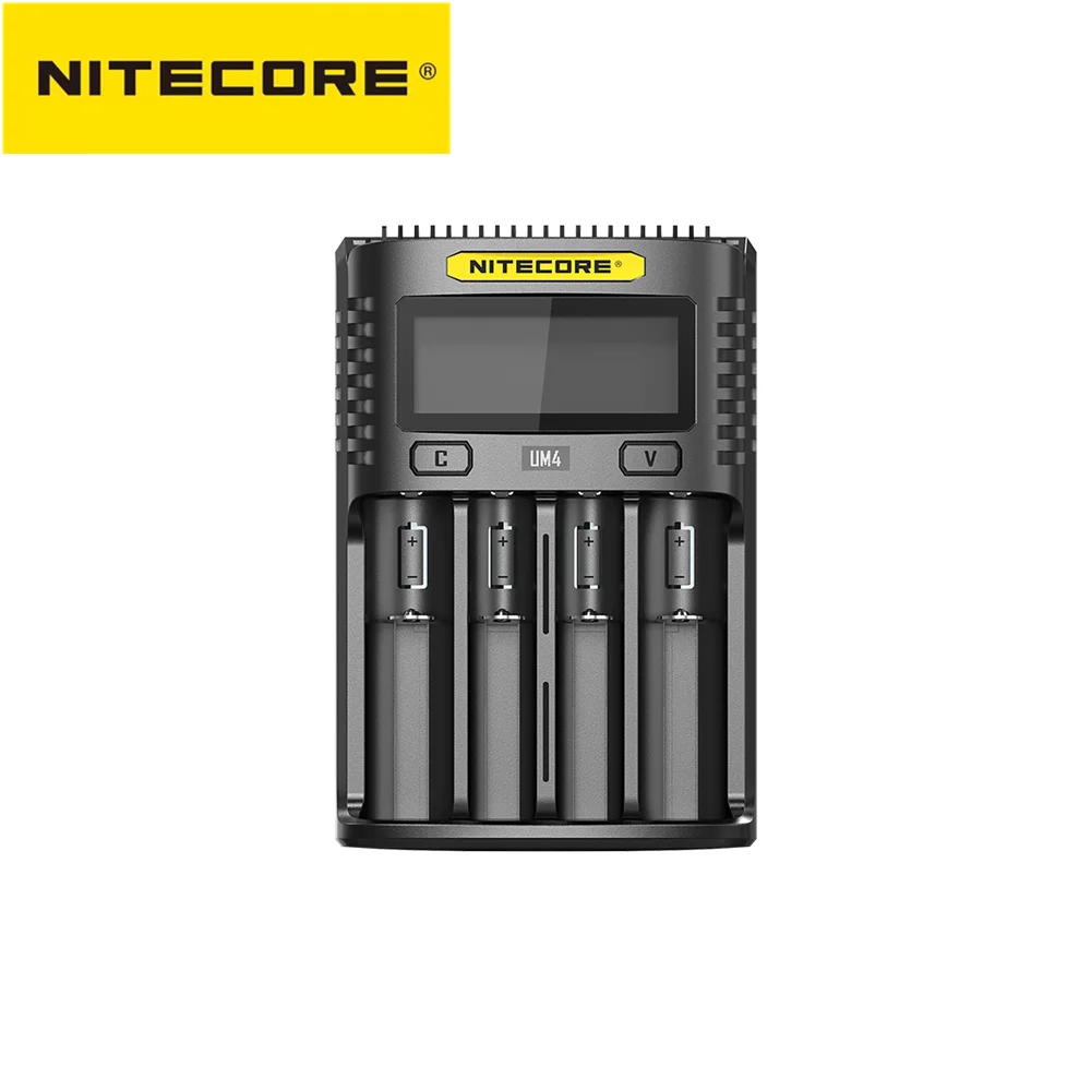 Оригинальное зарядное устройство Nitecore UM4 UM2 USB QC с интеллектуальной электронной