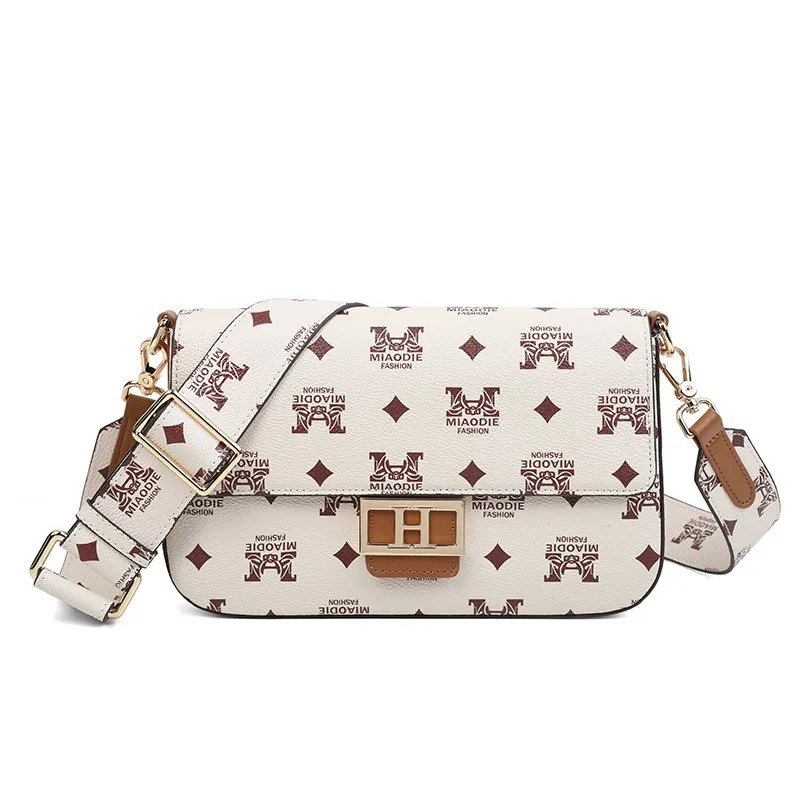 

Classic Printed Pattern Crossbody Bag for Women 2021 New Fashion One-Shoulder Messenger Flap Bag Ladies Genuine Leather Purse gg