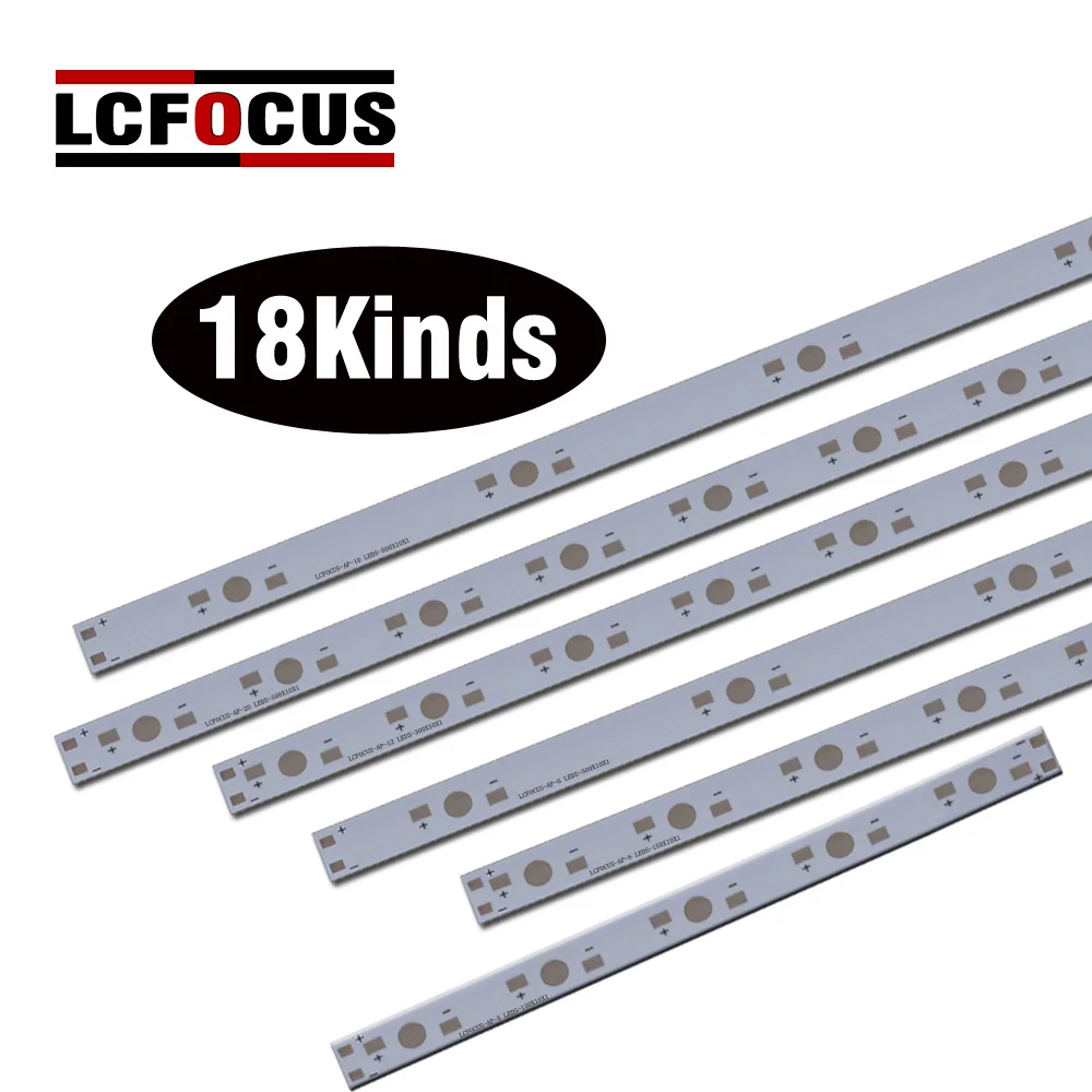 

10pcs LED aluminum substrate 1W 3W 5W 130mm 150mm 300mm 400mm 500mm PCB board for 5 6 7 8 10 12 15 30 50 100W watt lamp beads