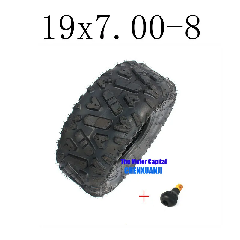 

Hot Sale Good Reputation GO KART KARTING ATV UTV Buggy 19X7.00-8 Inch Wheel Tubeless Tyre Tire