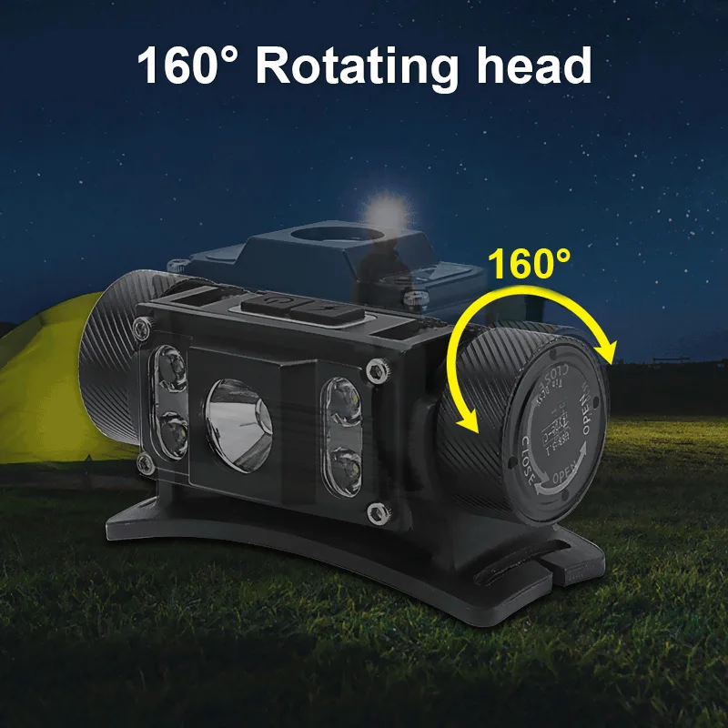 

B50 XM-L2+4*XP-G2 LED Headlamp Headlight 21700/18650/3*AAA Rechargeable Head Torch Camping Hunting Flashlight Work Light