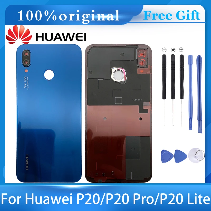 

Back Glass Cover For Huawei P20 Pro Battery Cover Rear Panel Back Door Housing Case For Huawei P20 P20 Lite Battery Cover+Camera