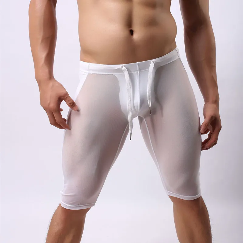 

Брендовые популярные мужские спортивные шорты, трико, плавки для мужчин, шорты, штаны для фитнеса, мужские сексуальные прозрачные пляжные шорты, быстросохнущие шорты