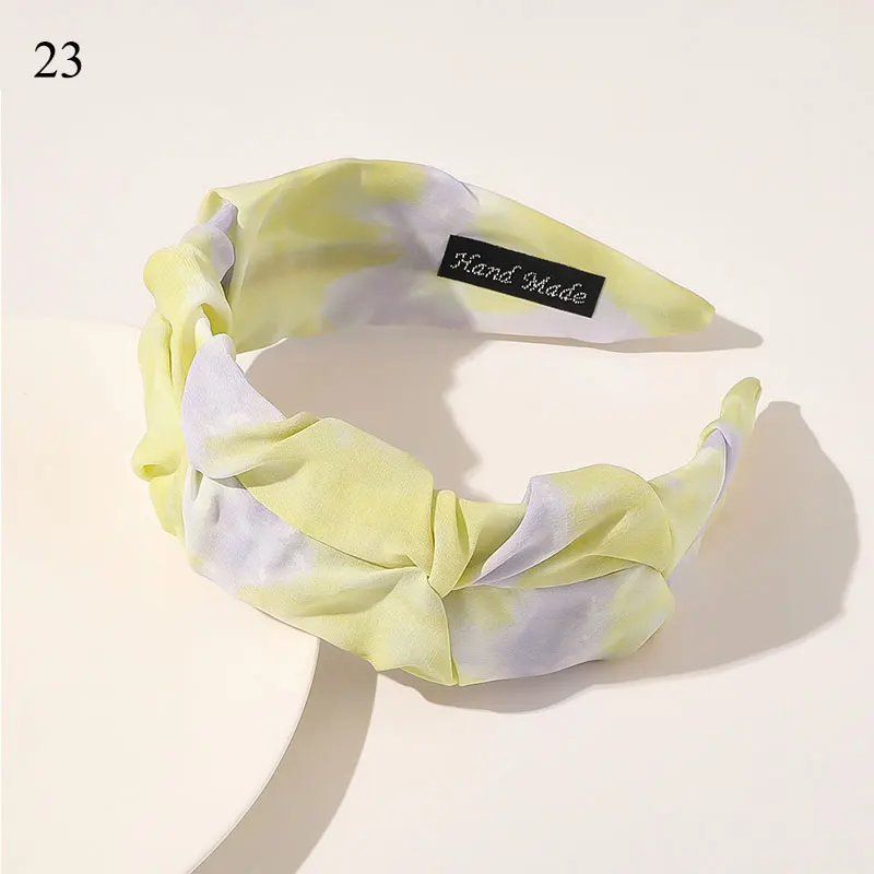 Обруч для волос Женский широкий с леопардовым принтом узлом повязка на волосы