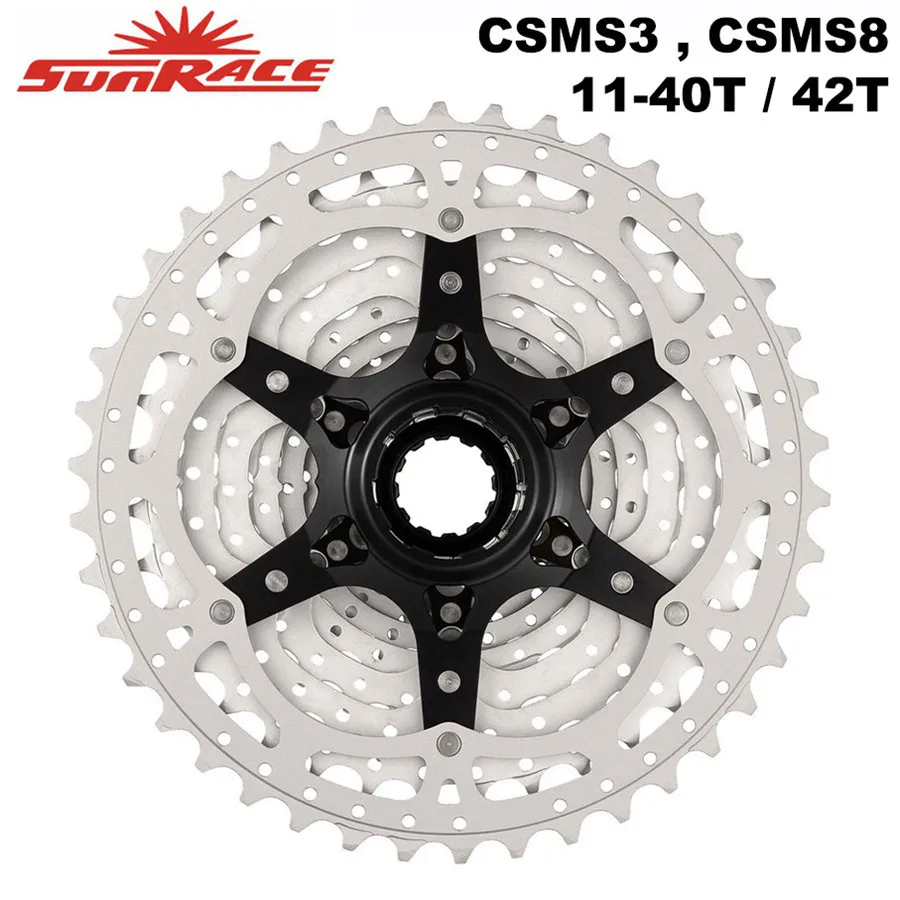SunRace серии MTB кассета 10/11 скорость-11-40 T/11-42 т велосипед Фривил, CSMS3, CSMS8 для DEORE SRAM Shimano