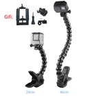 Челюсти Гибкий зажим Крепление Регулируемая шея для iPhone Samsung GoPro Hero 9 8 7 6 5 4 YI 4K SJCAM Sony аксессуары для экшн-камеры