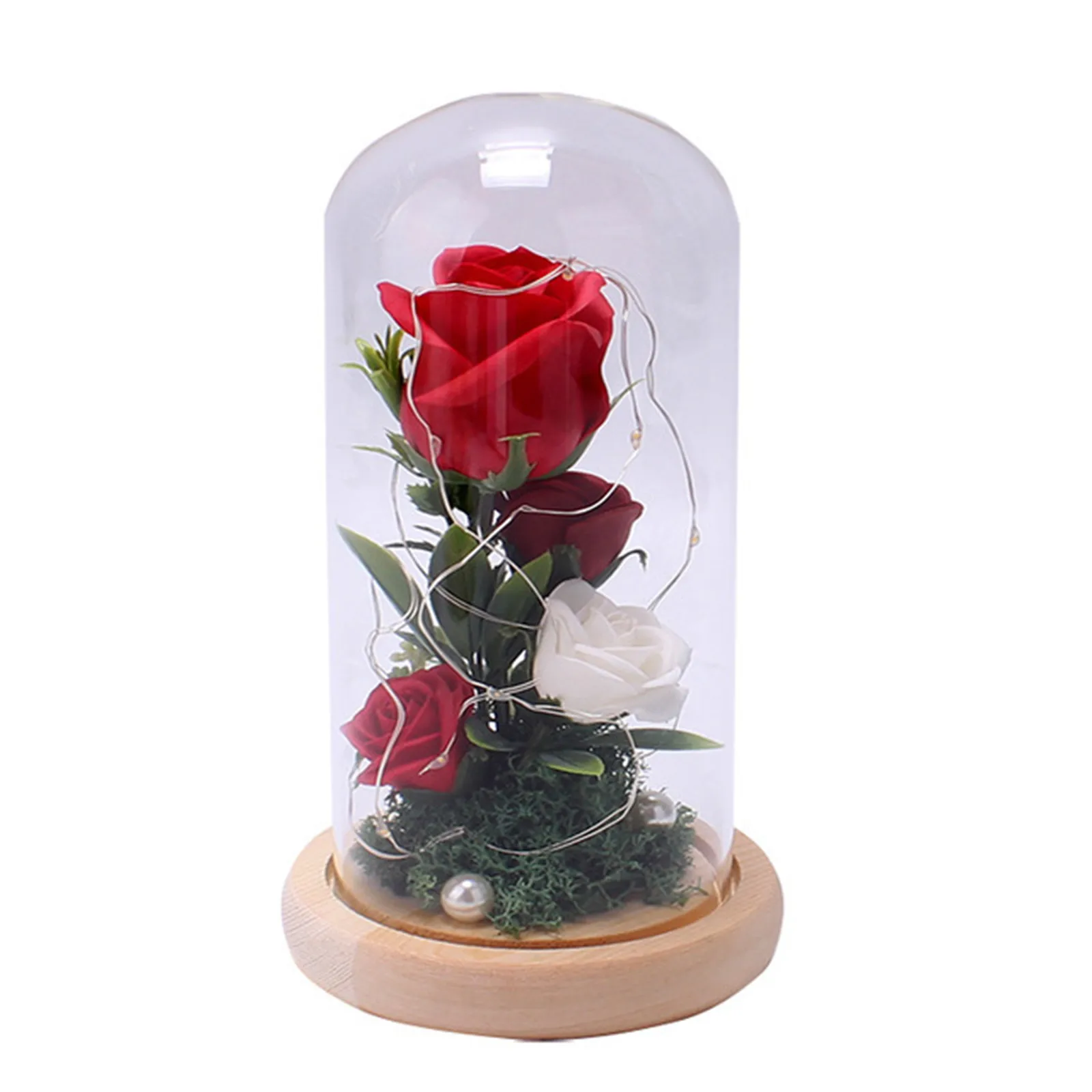 Подарок на день Святого Валентина Светодиодный светящийся в темноте стеклянный