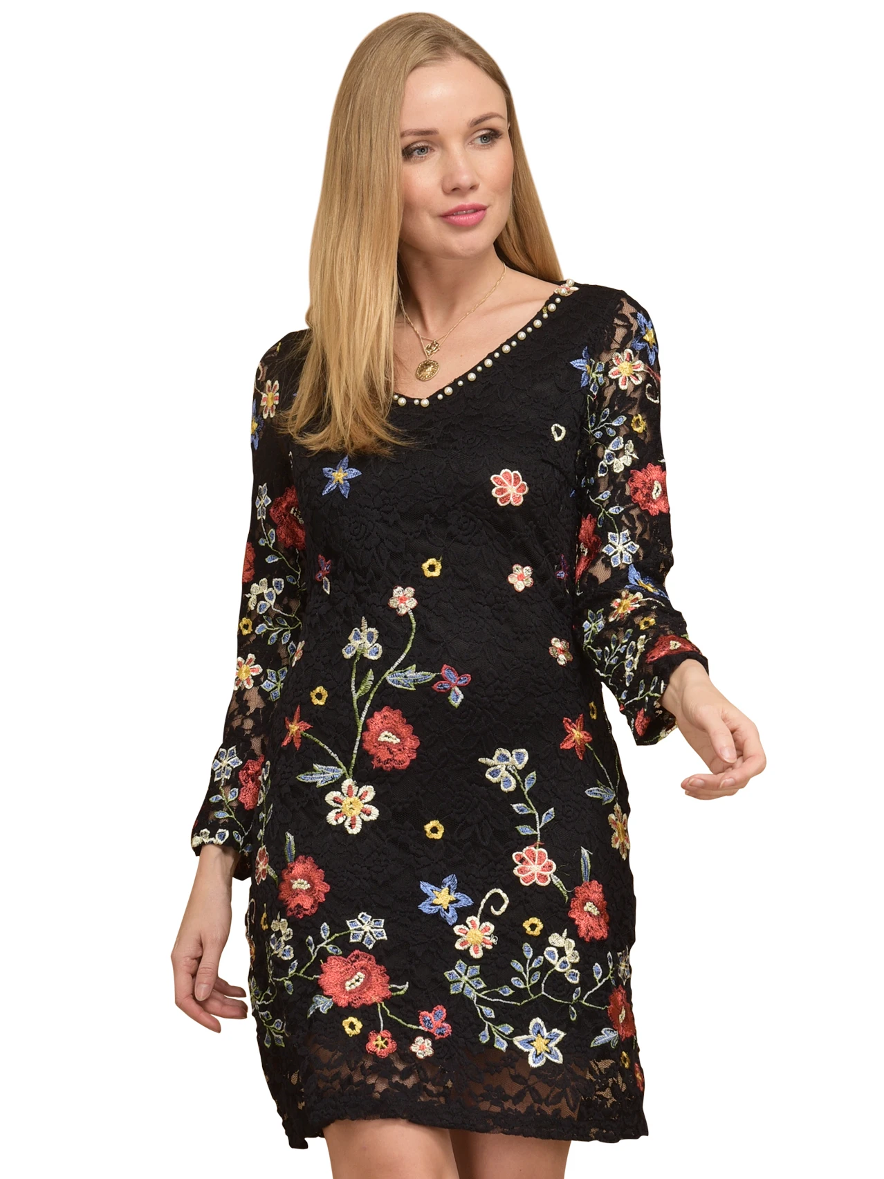 101 idees кружевное платье с длинным рукавом|Женские платья| |