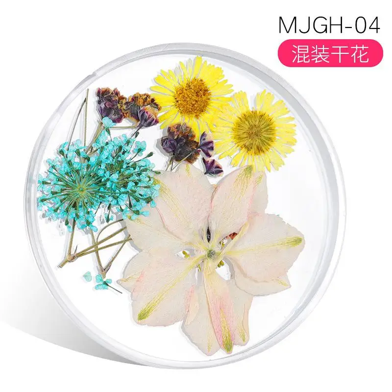 1 Box New Japanese Nail Art Decorations Dried Flowers Natural Beautiful Fresh Flower Lace Ornaments | Красота и здоровье
