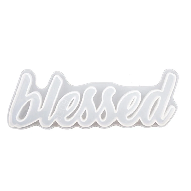 

Hello Blessed Live Letter Resin Casting Molds English Letters Pendant Silicone