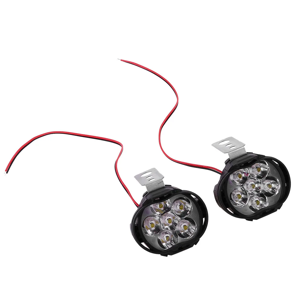 2 шт. 6-ти Диодная лампа мотоцикла головной светильник тумана Точечный вождения с
