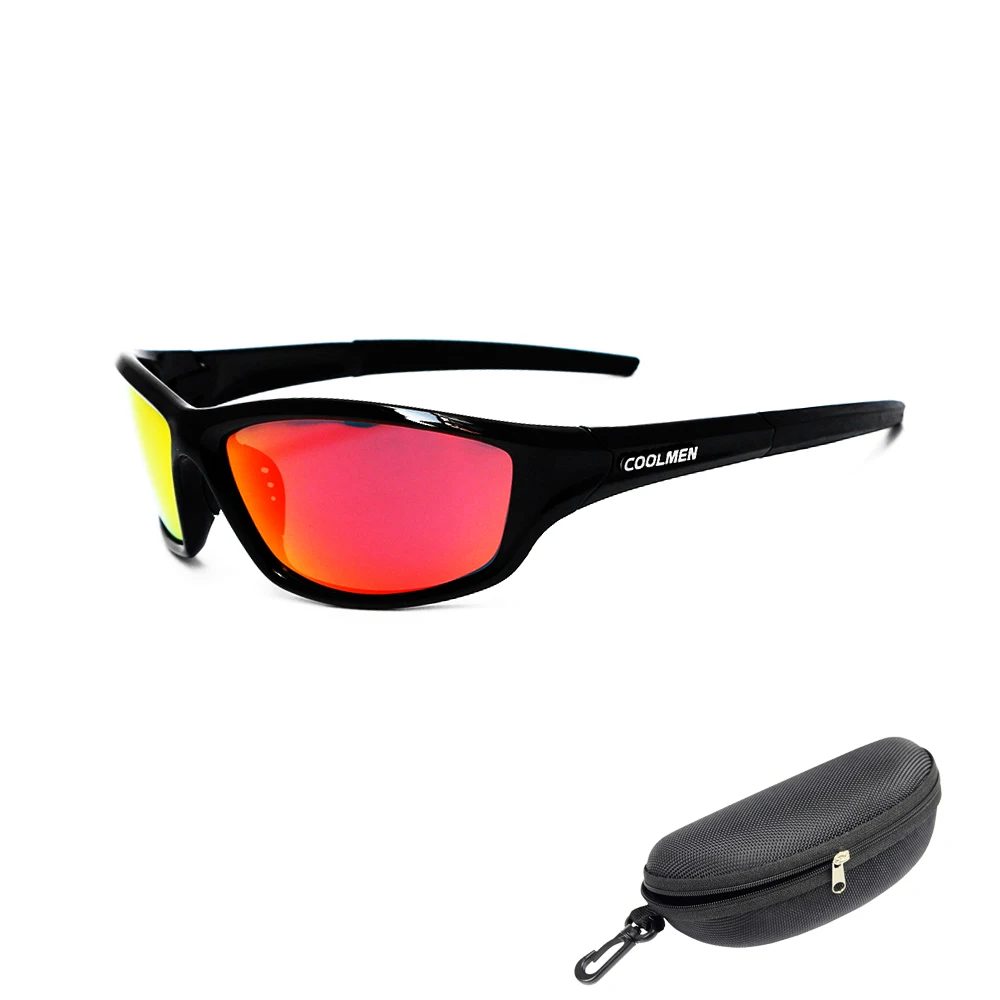 COOLMEN Polarized Sunglasses Men Cycling Fishing Driving Glasses Classical Sunglasses Women Road Bike Goggles