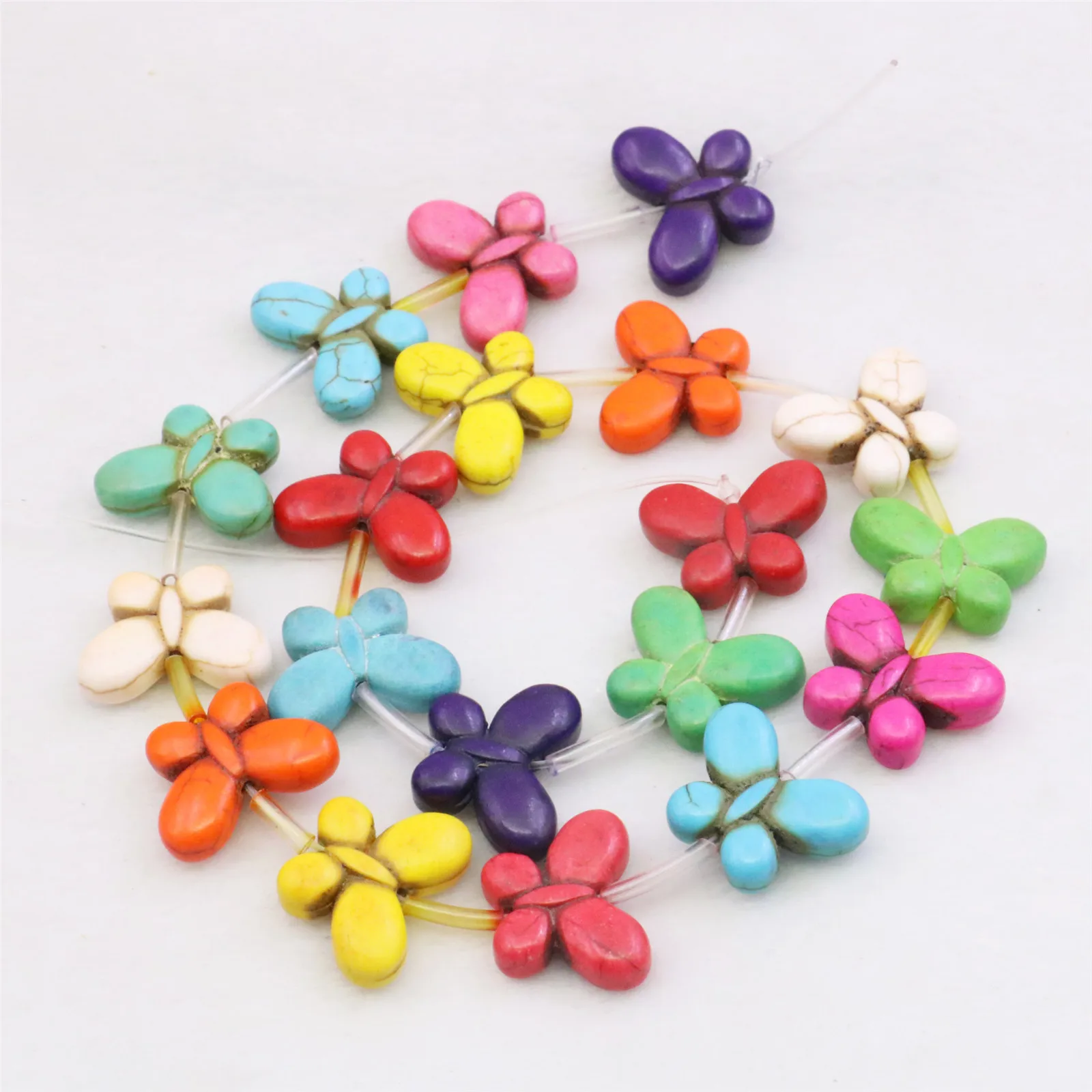 

15X20 20X25MM Multicolor Butterfly Turkey Turquoises Loose Beads For DIY Necklace Bracelet Hand Made Women Jewelry Making Design