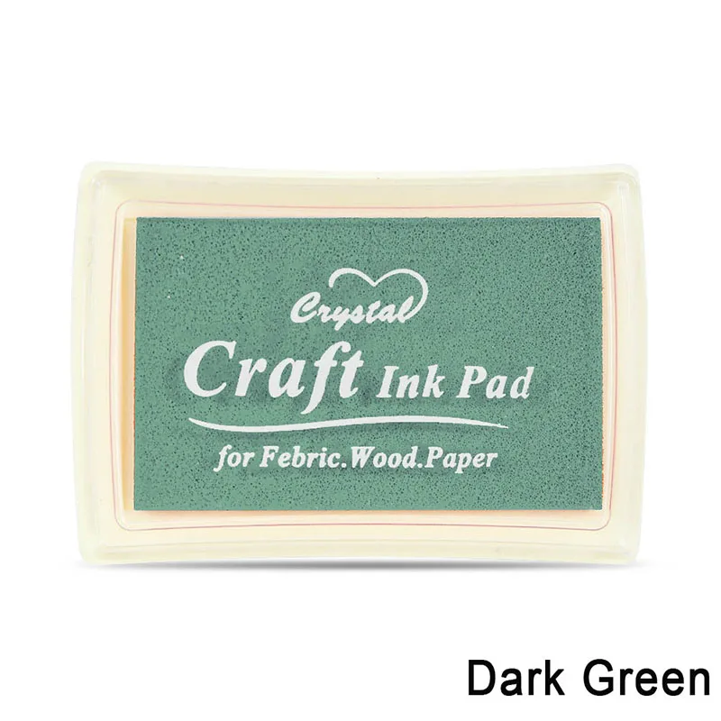 Dark Green Новые уплотнительные печать, штемпели красочная штемпельная подушечка для печатей декоративные штампы для DIY ScrapCrafts бронирование Pad ремесла Краски Inkpads для офиса - Цвет: Dark Green