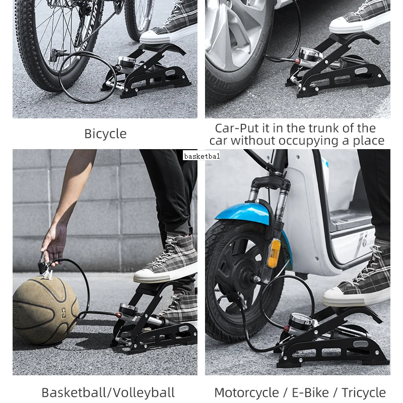 Насос велосипедный ROCKBROS портативный насос для баскетбола высокого давления