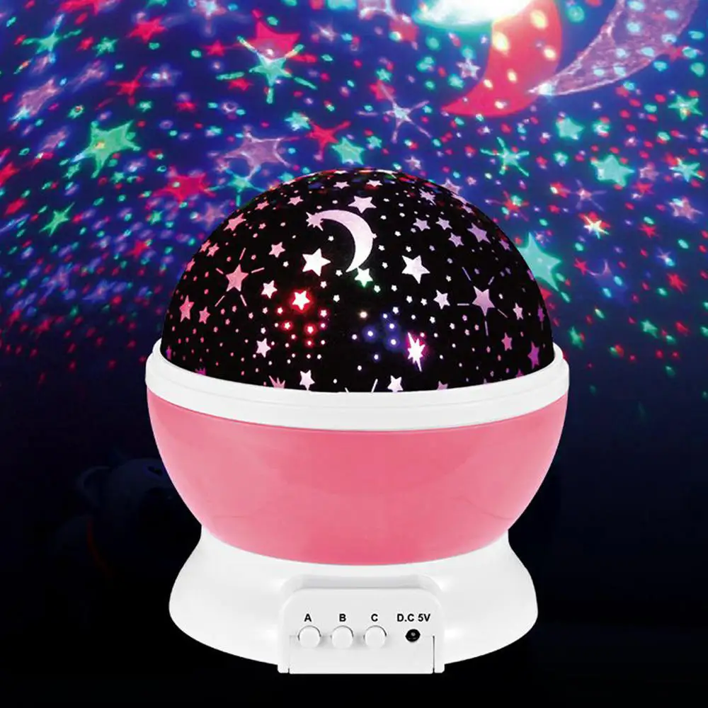 Светодиодный ночник со звездами звездным небом проектор лунная лампа с