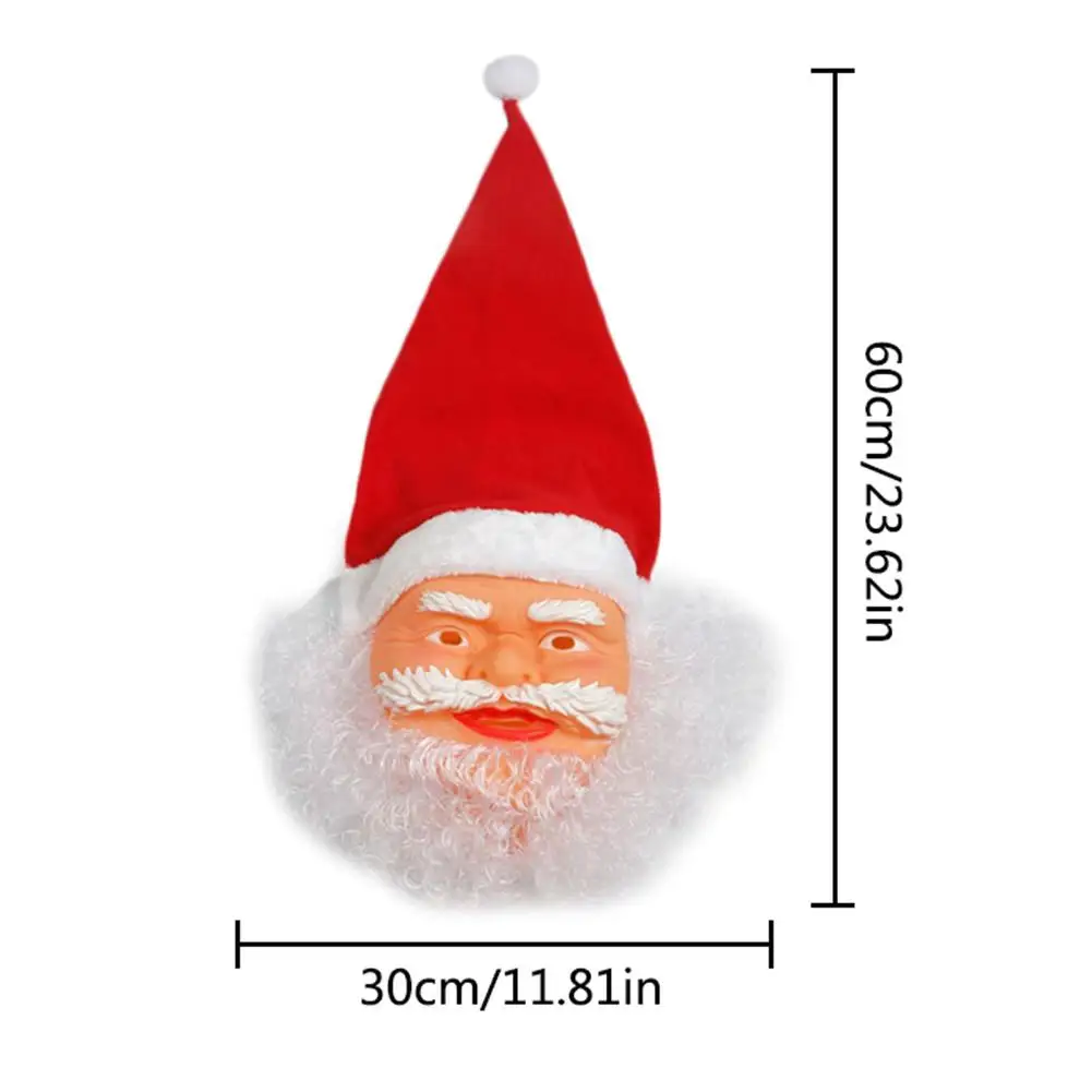 Маска Санта Клауса Реалистичная латексная маска на все лицо забавный реквизит