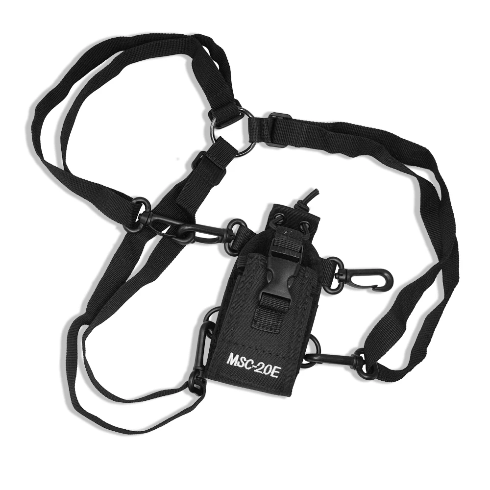 msc 20e nylon multi function pouch bag holster carry case for mototrola baofeng 888s uv 5r uv 82 uv 9r plus bf888s walkie talkie free global shipping