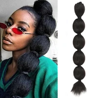 22synthetic kinky straight hair bubble ponytail african american wrap synthetic drawstring afro puff pony tail hair extensions