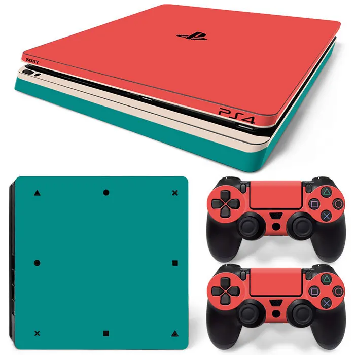 Стикеры для консоли PS4 slim виниловые наклейки контроллеров ps4 | Электроника