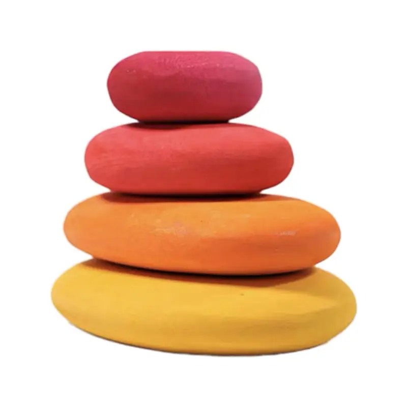 Детский Деревянный конструктор Радужный плоский камень | Игрушки и хобби